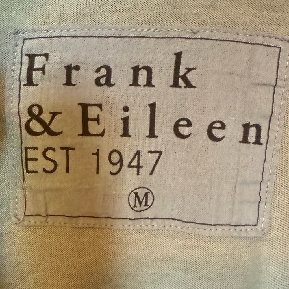 Frank & Eileen Sage Green Tie Waist Cotton Tank Jumpsuit Size Medium - Picture 4 of 7